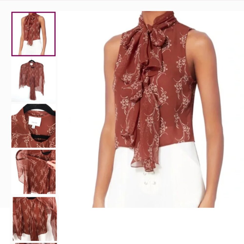 Cinq A Sept Raye Silk Blouse